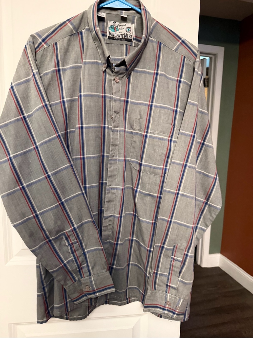 Rare vintage Vincente Nesi button-down shirt Men’s XL 80’s 90’s